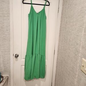 Blakeley Designs Vibrant Green Maxi Dress Size L/XL BNWT